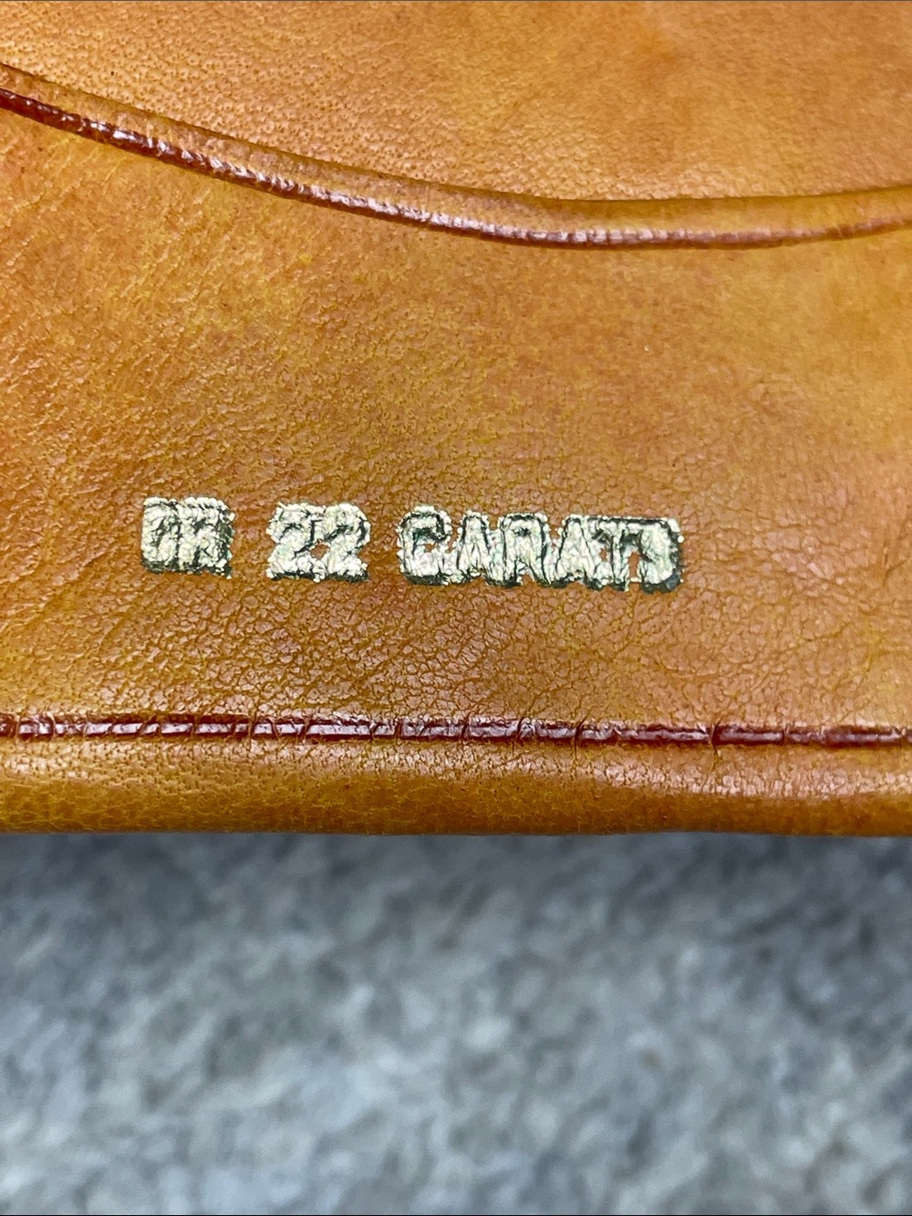 Vintage Leather Bifold 22 Carats Florentine Wallet Bohemian - Picture 5 of 12